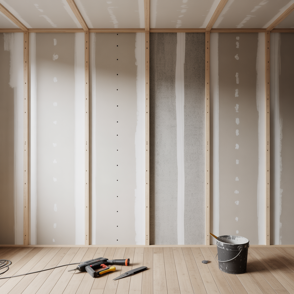 montera gips pa innervagg guide till skruvavstand och skarva