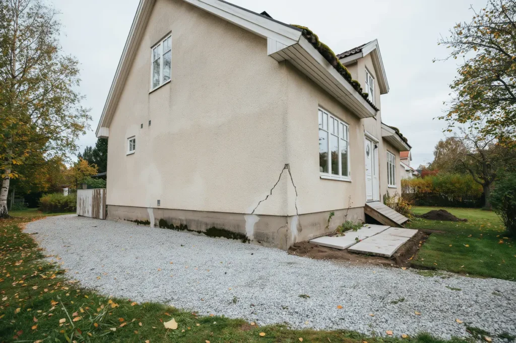 husgrund med s ttningar vanliga varningssignaler orsaker och r tt tg rder i tid